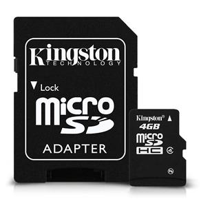 Cartão de Memória Kingston Micro SD 4GB SDC4/4GB