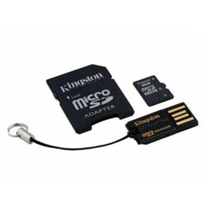 Cartão de Memória Kingston Micro SD 8GB Classe 4 com Adaptador SD e Kit Mobility