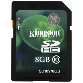 Cartão de Memória Kingston SDHC SD10V - 8GB