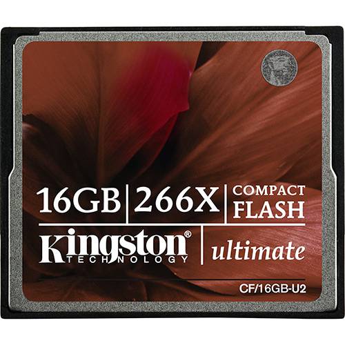Tamanhos, Medidas e Dimensões do produto Cartão de Memória Kingston Ultimate CompactFlash 16GB 266x