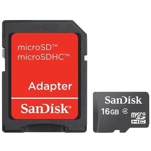 Cartão de Memória Micro Sandisk 16gb Sdsdqm016gbb35a Preto