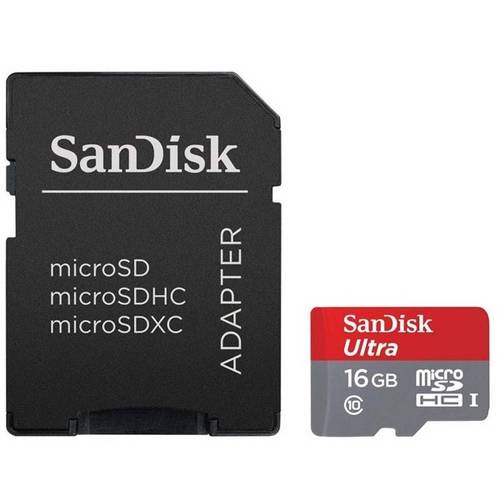 Cartão de Memória Micro Sandisk 16gb Sdsdquan-G4a Preto