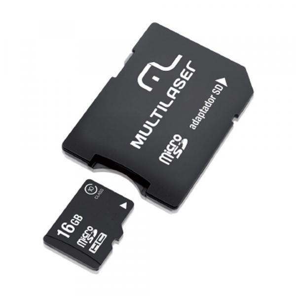 Cartão de Memoria Micro SD 16GB C4 Adaptador SD MC110 - Multilaser