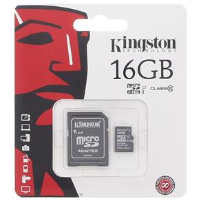 Cartão de Memória Micro SD 16GB Classe 10 45MB/s - Kingston
