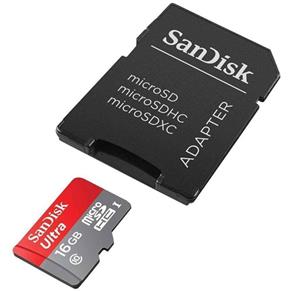 Cartão de Memoria Micro Sd 16gb com Adaptador Sandisk
