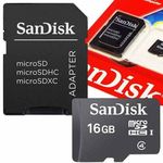 Cartão de Memória Micro Sd 16gb Original Sandisk