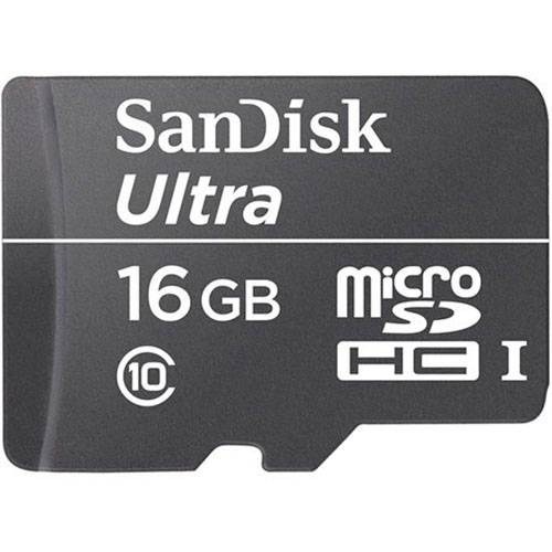 Tudo sobre 'Cartão de Memória Micro SD 16GB SanDisk Ultra 30MB/s'