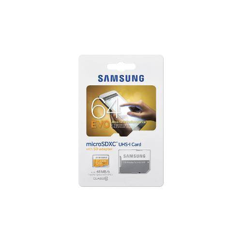 Cartão de Memória Micro Sd 64gb 48mb/S com Adaptador Sd - Samsung