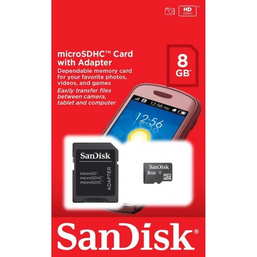 Cartão de Memoria Micro Sd 8gb Sandisk