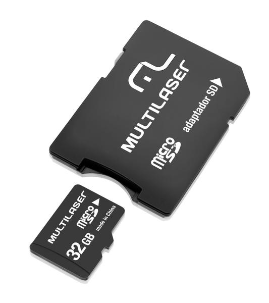 Cartão de Memória Micro SD + Adaptador Multilaser - MC006
