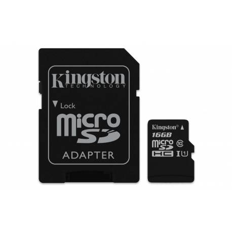 Cartão de Memória Micro SD Classe 10 (Canvas) 16GB Kingston