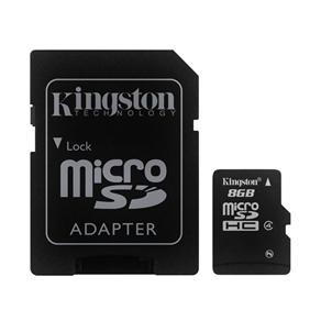 Cartão de Memória Micro Sd Kingston 8Gb com Adaptador