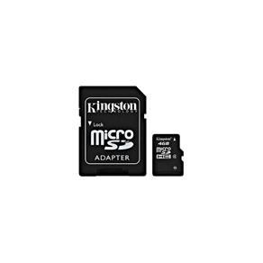 Cartão de Memória Micro Sd Kingston Sdc4/4Gb 4Gb com Adaptador