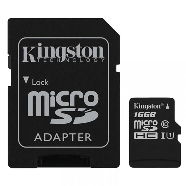 Cartão de Memória Micro SD Kingston SDHC/16GB Classe 10 16GB