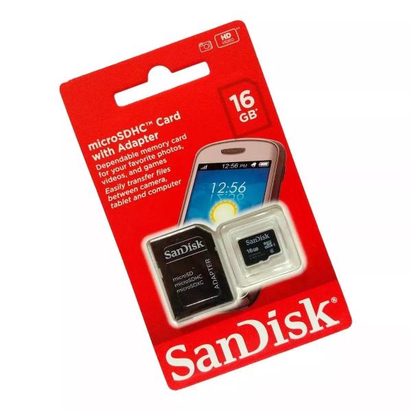 Cartão de Memória Micro Sd Sandisk 16gb - Original