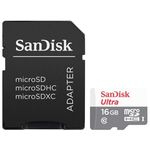 Cartão de Memória Micro Sd Sandisk com Adaptador Ultra 16gb 80mb/s