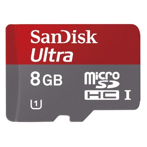 Cartão de Memória Micro SD Sandisk Ultra 8GB com Adaptador SD