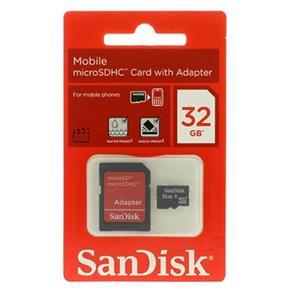 Cartão de Memória Micro SDHC 32GB + Adaptador SD - Sandisk