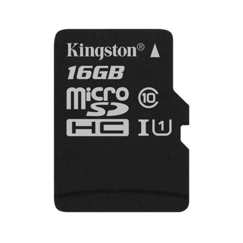 Cartão de Memória MicroSD 16GB Kingston 80MB/s