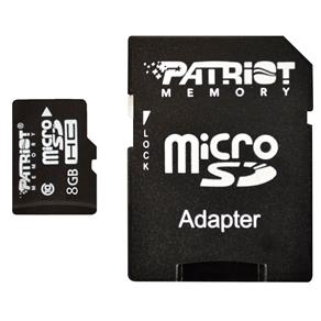 Cartão de Memória MicroSD 8 GB Classe 10 PSF8GMCSDHC10 Patriot
