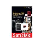 Cartão de Memória Microsd Card 16gb Extreme Pro Sandisk 4k Ultra Hd e Full Hd | Sdsdqxp-016g-X46