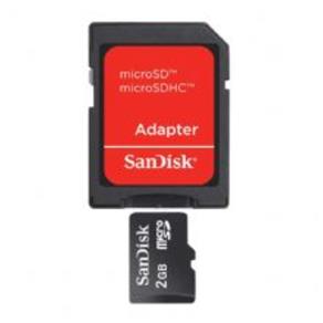Cartão de Memória Microsd Card 2Gb Sandisk | Sdhc | Classe 4 | Sdsdq-002G 0375