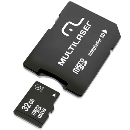Cartão de Memória MicroSD 32GB com Adaptador para SD - Multilaser