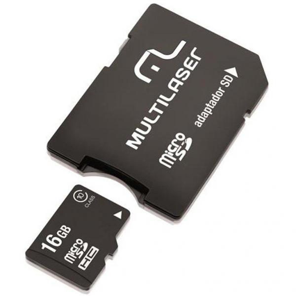 Cartão de Memória MicroSD Multilaser MC143, 16GB