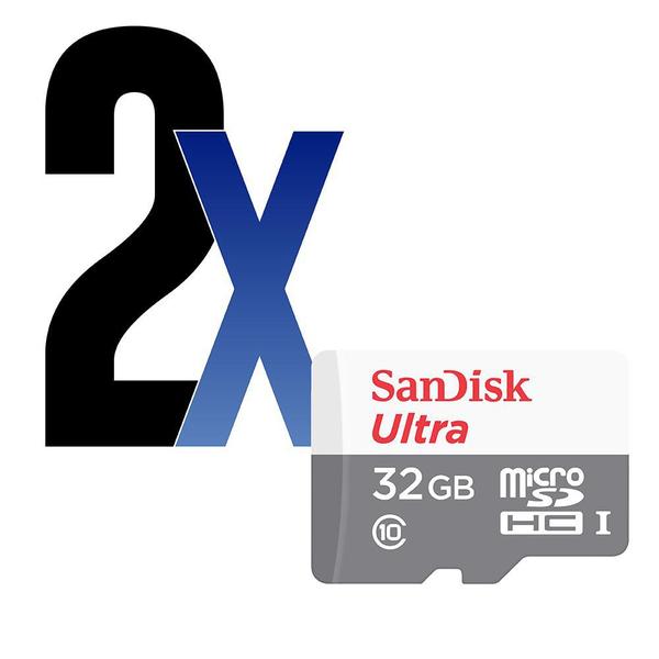 Cartão de Memoria MicroSD Ultra SanDisk 32GB 80MB/s 2un