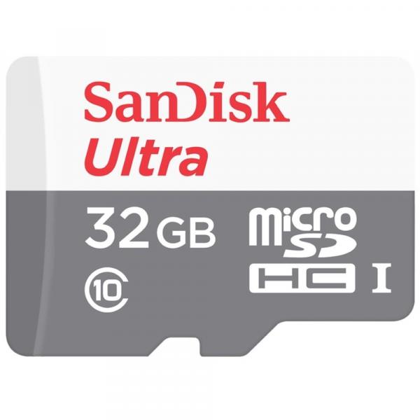 Cartão de Memória - MicroSDHC - 32GB - Sandisk - Classe 10 - SDSQUNS-032G-GN3MA
