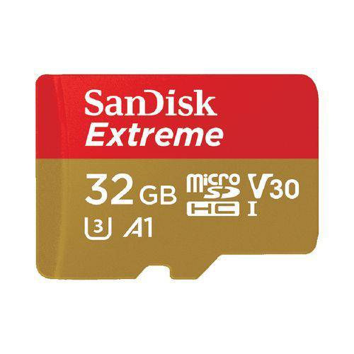 Cartão de Memória - MicroSDHC - 32GB - Sandisk Extreme - SDSQXAF-032G-GN6MA