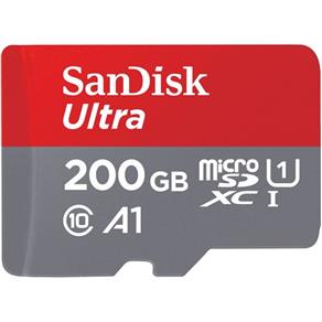 Cartão de Memória MicroSDXC 200GB Sandisk Ultra Classe 10 100MB/s