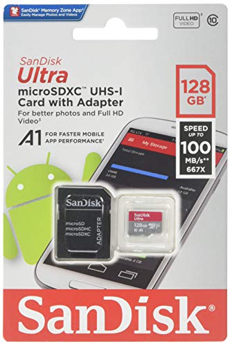 Cartão de Memória - MicroSDXC- 128GB - Sandisk Ultra - SDSQUAR-128G-GN6MA