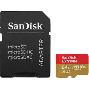 Cartão de Memória MicroSDXC SanDisk 64GB Extreme Classe 10 U