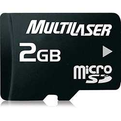 Cartão de Memória Multilaser MicroSD 2GB com Adaptador para SD