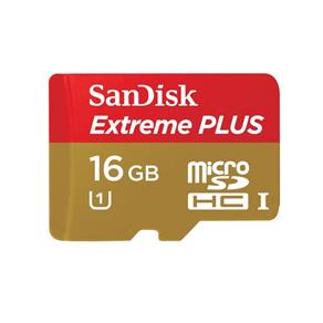 Cartão de Memória Sandisk 16gb Extreme Plus MicroSDHC UHS-I Full HD 80mb/s - SDSDQX-016G-U46A