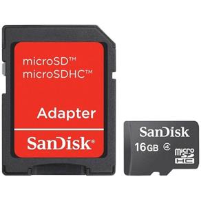 Cartão de Memoria Sandisk 16Gb Micro Sd com Adaptador Sdsdqm-016G-B35A 25759