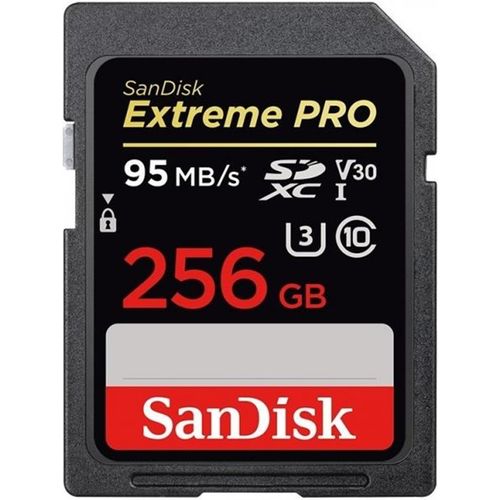 Cartão de Memória Sandisk 256GB 95MB's Extreme Pro V30
