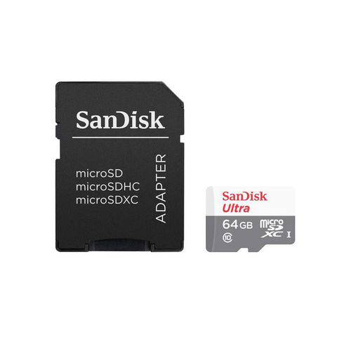 Cartao de Memoria Sandisk 64gb Micro Sd Classe 10 Vel. Ate 80mb/s a Prova de Agua P/ Smartphone Sds