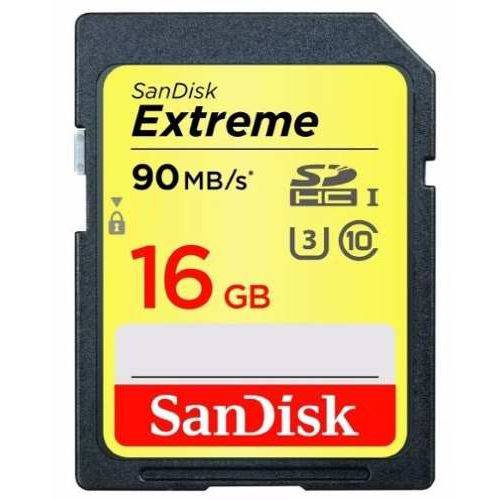 Cartão de Memoria Sandisk Extreme Sdhc 16gb 90mb/s 4k