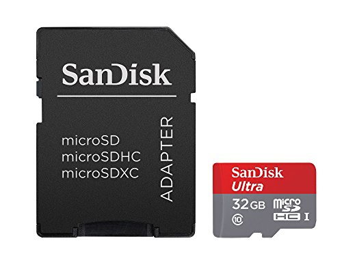 Cartão de Memória Sandisk 32gb Microsd C/Adaptador, Sdsqunc-032g, Classe 10, Ultra 80mb/s