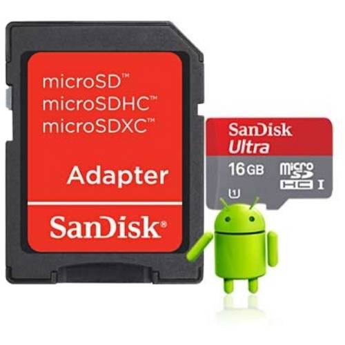 Cartão de Memória Sandisk Micro Sd Ultra Adaptador 16gb