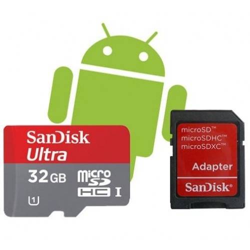 Cartão de Memória Sandisk Micro Sd Ultra Adaptador 32gb