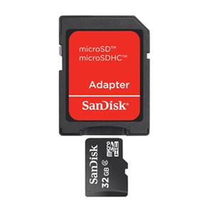 Cartão de Memória Sandisk MicroSDHC com Adaptador - 32GB