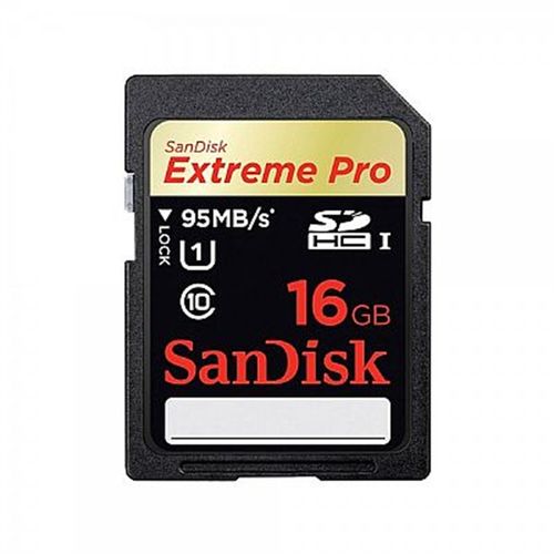 Cartão de Memória SanDisk SD Extreme Pro 16GB - 95MB/s