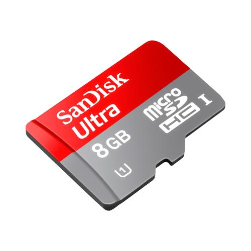 Cartão de Memória Sandisk Ultra de 8gb para Samsung Galaxy J7 Metal