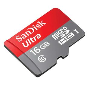 Cartão de Memória SanDisk Ultra MicroSDHC UHS-I com Adaptador - 16GB