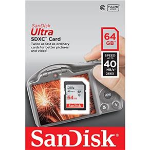 Cartão de Memoria Sandisk Ultra Sdx Card 64Gb