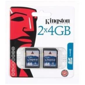 Cartão de Memoria SD 4GB Kingston SD4/4GB-2P