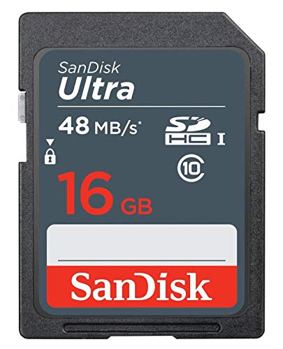 Cartão de Memória SD Classe 10 SanDisk 16GB Ultra 48mb/s